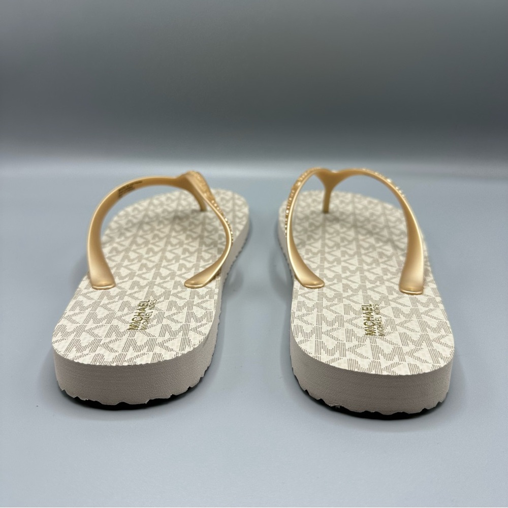 Michael Kors Logo Flip Flops Summer Flats Women’s Size 10M - Picture 4 of 9